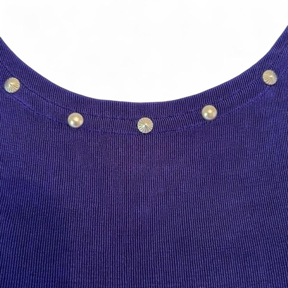 90s Vintage Western Punk New Frontier Clothing Company Cropped Studded Top - Picture 4 of 8